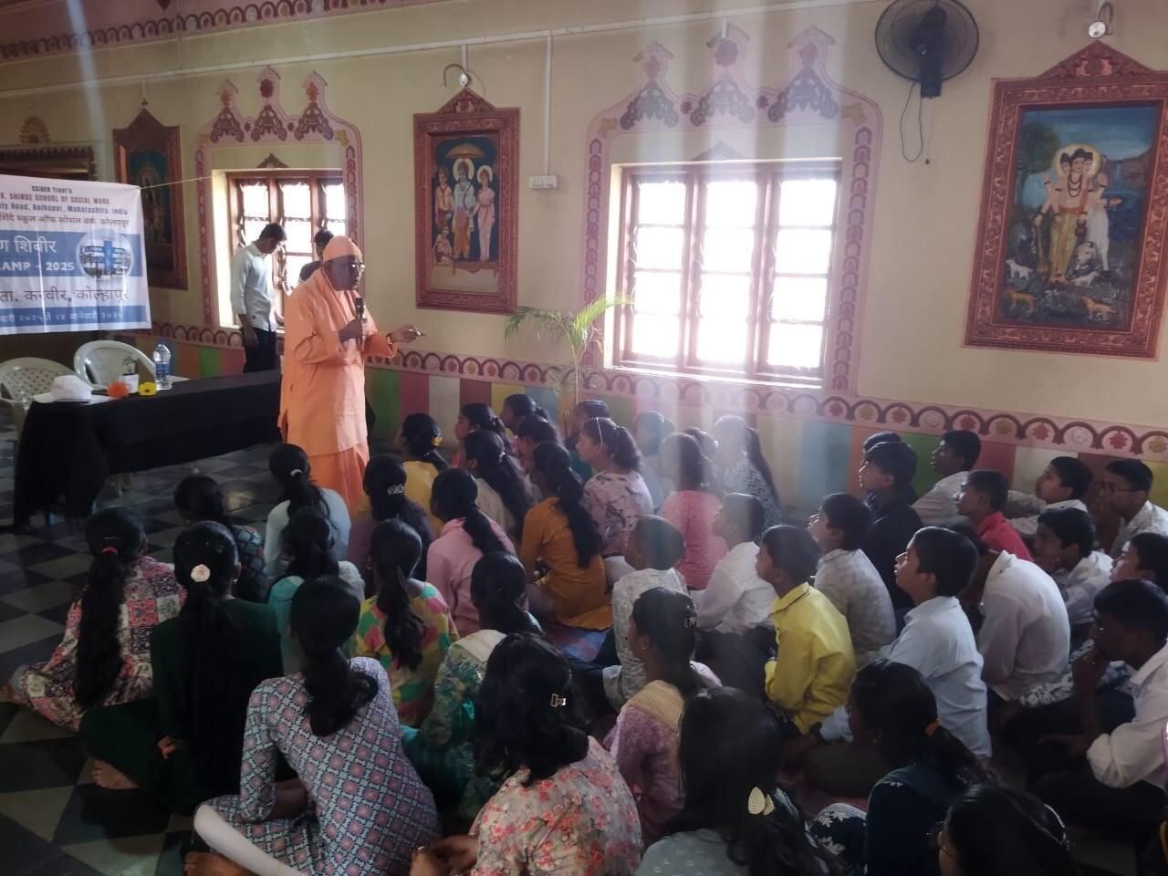 Lec for college students  at Village Haldi 2025